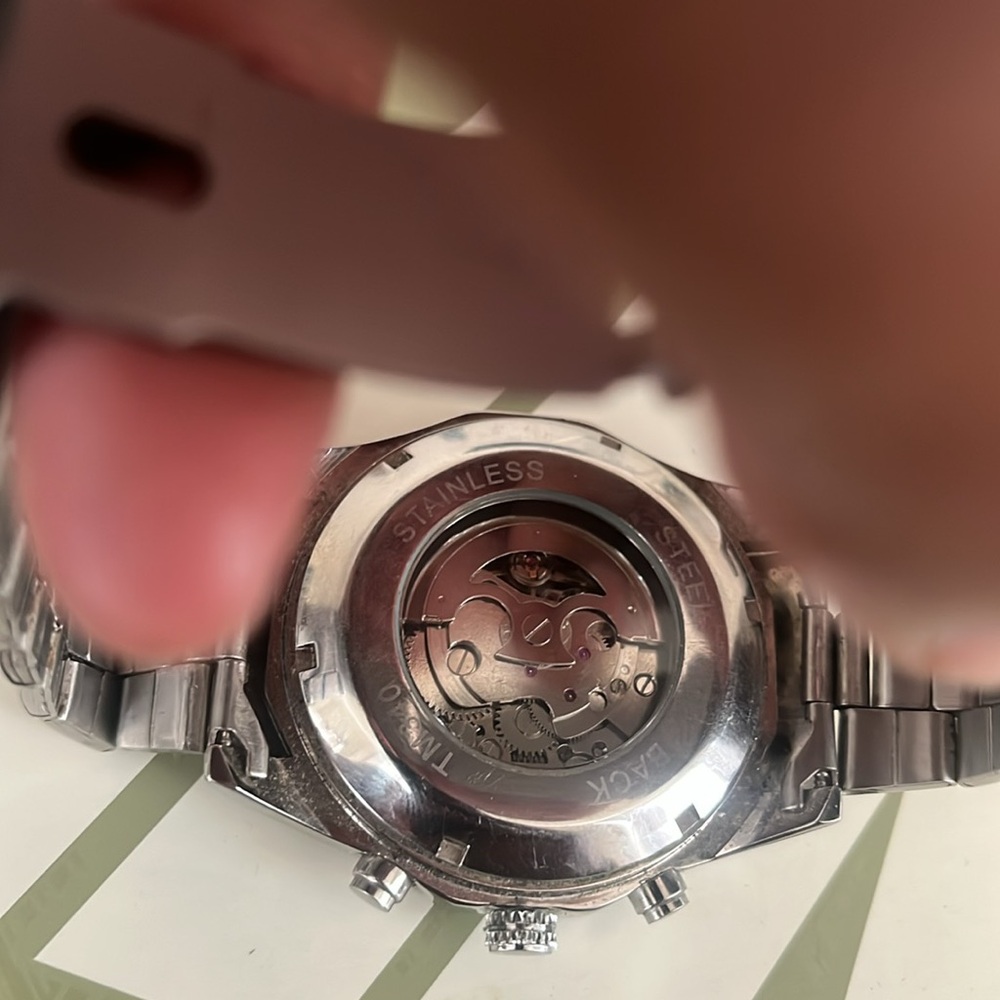 Silver Skeleton Dial Watch - Picture 2 of 6